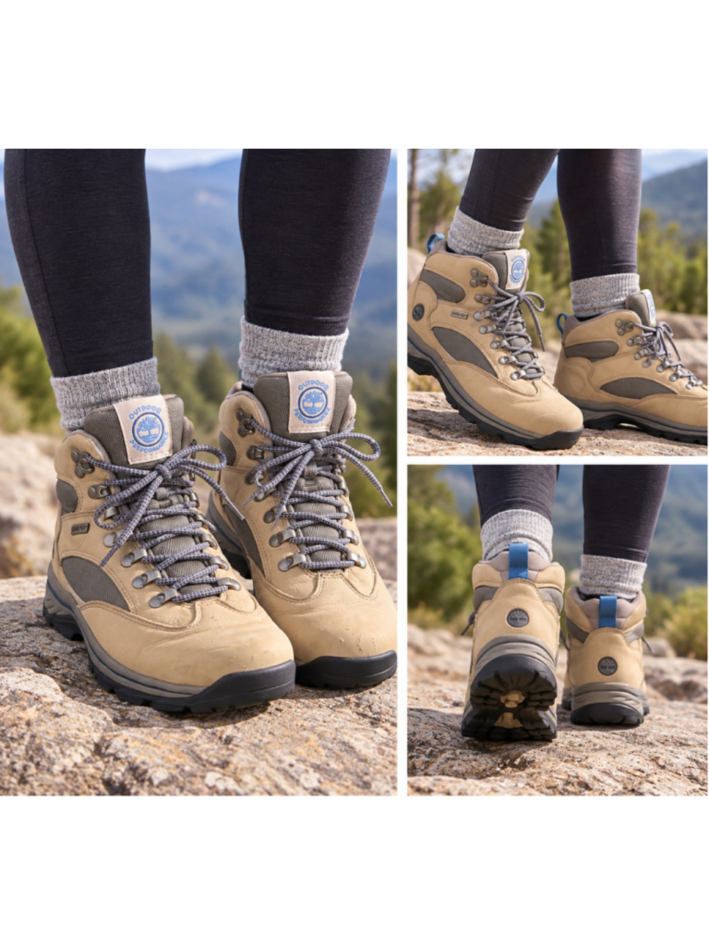 Timberland 13632 Women's 8M Gore-Tex Waterproof Leather Hiking Boots Tan